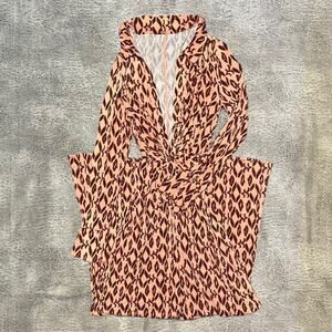 Free People Button Up Print Jumpsuit